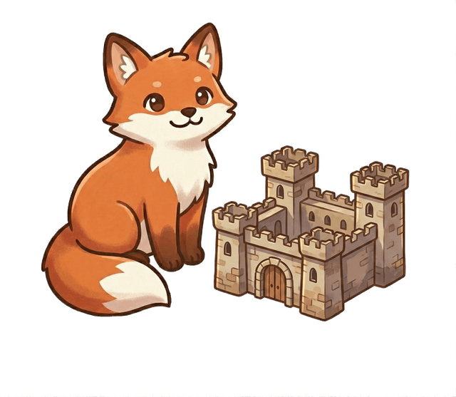 Privacy fortress illustration