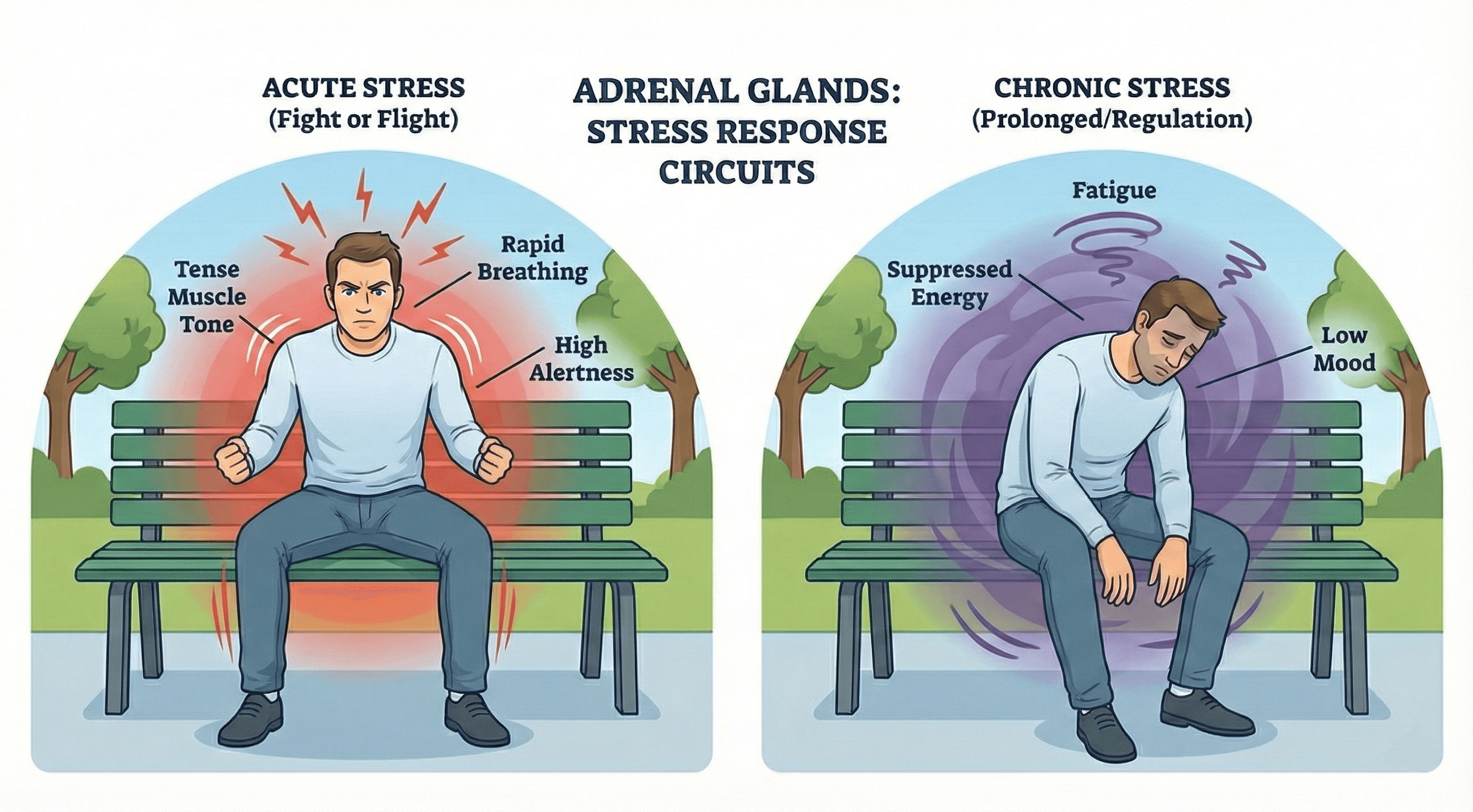 Illustration of stress response
