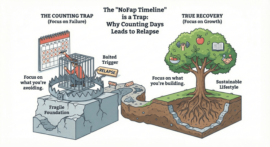 The 'NoFap Timeline' is a Trap: Why Counting Days Leads to Relapse